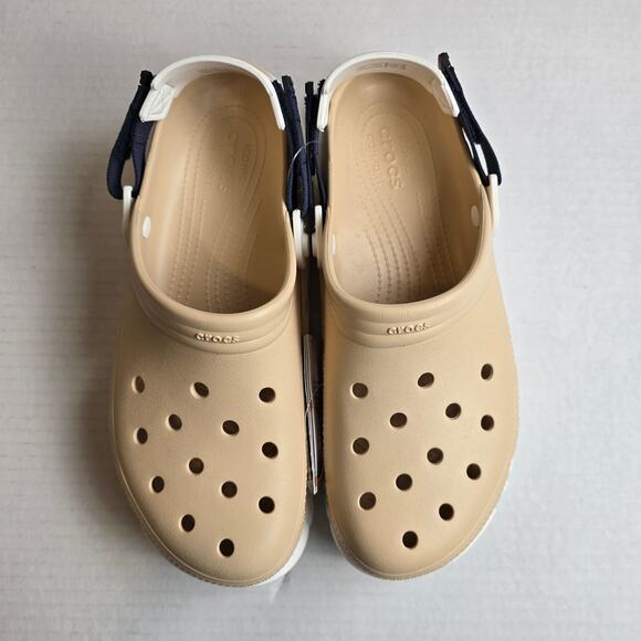 Crocs Duet Max II Clogs Size Men's 12 Shitake Water Shoes Adjustable Straps - Picture 2 of 5